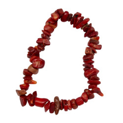 Bransoletka z kamieni [jaspis czerwony] - MF37874-2